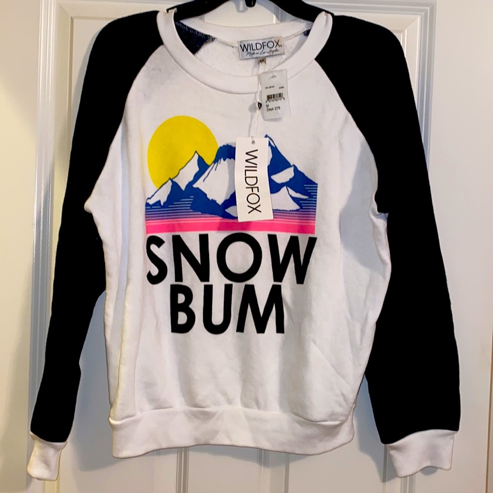 NWT Wildfox Snow Bum Sweatshirt